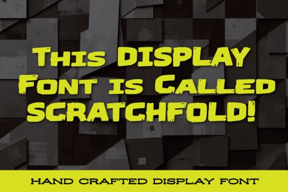 Scratchfold Font PNG with transparent background - Preview 1
