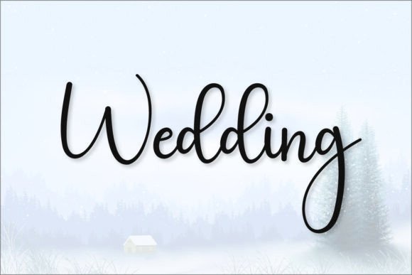 Simple Signatured Font PNG with transparent background - Preview 2