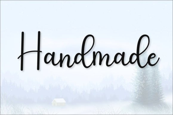 Simple Signatured Font PNG with transparent background - Preview 3