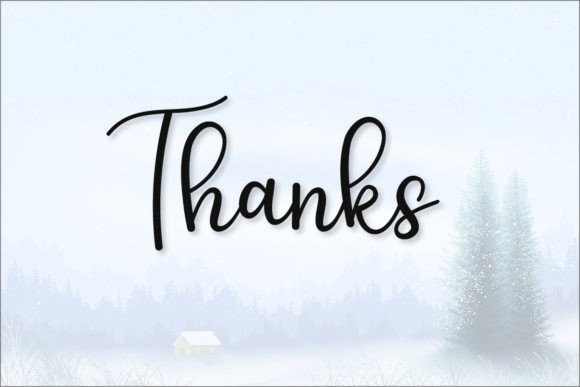 Simple Signatured Font PNG with transparent background - Preview 4