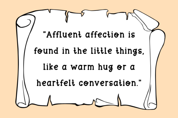 Affluent Affection Font - Preview 1