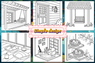 Bold Easy Little Corner Coloring Pages Graphic by Print Zone · Creative ...