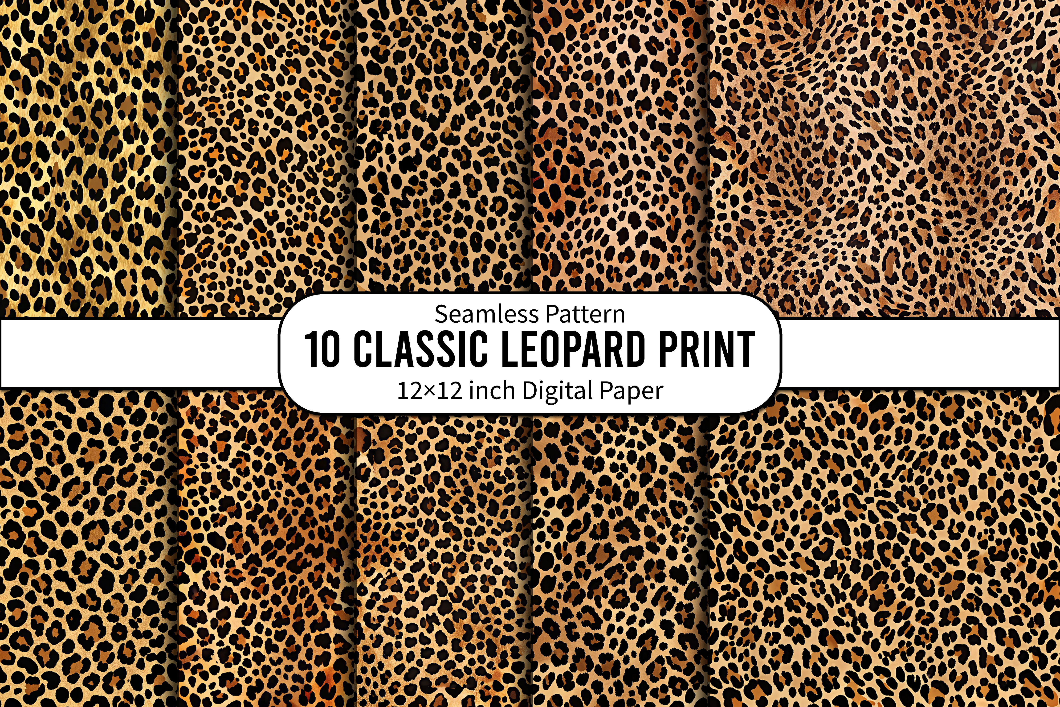 Classic Leopard Print Seamless Design