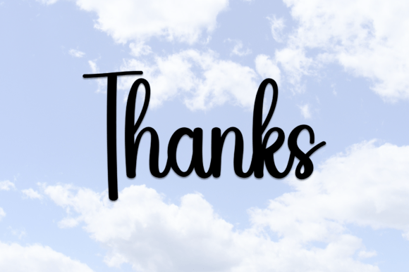 Clouds Font - Preview 4