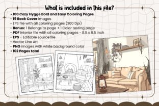 Cozy Hygge Bold and Easy Coloring Pages Graphic by MH Design Nest ...