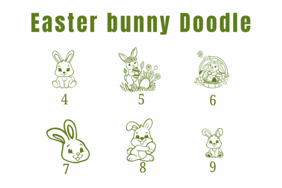 Easter Bunny Doodle Font - Preview 3