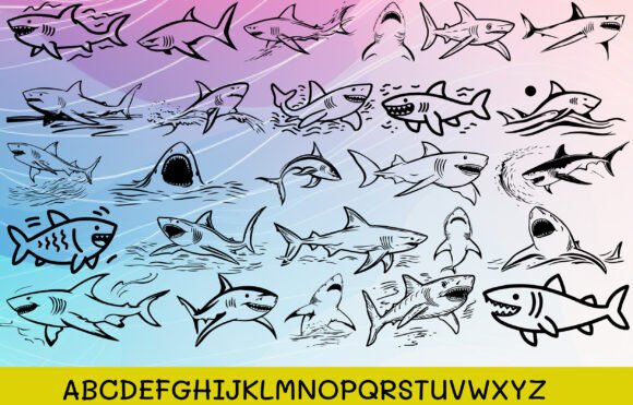 Fish Shark Font - Preview 1