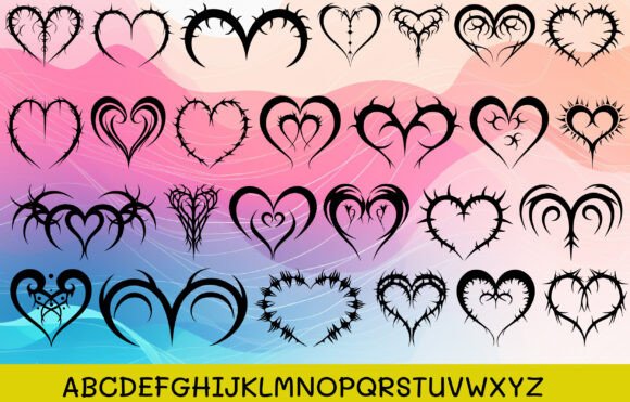 Heart Thorns Font - Preview 1