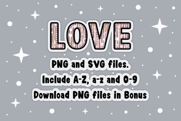Hearts on Lines Font - Preview 4