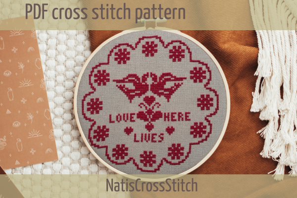 Love Cross Stitch Pattern