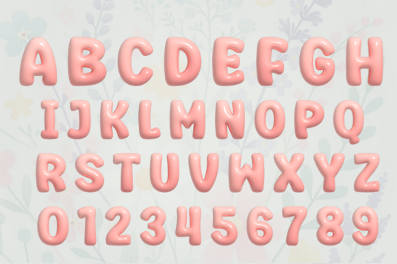 3d Spring Font - Preview 3