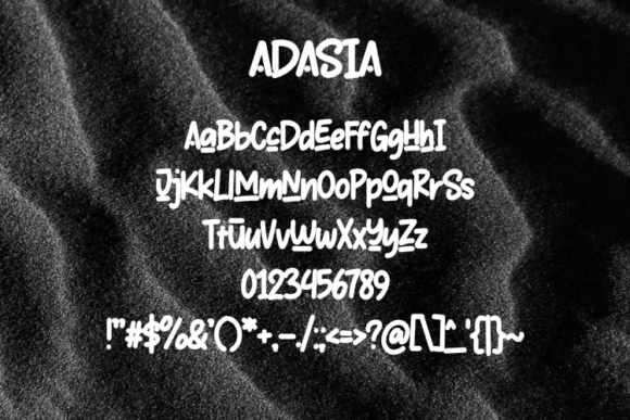 Adasia Font - Preview 1