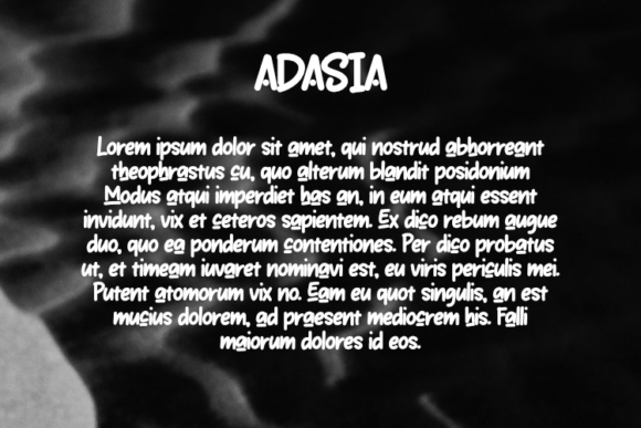 Adasia Font - Preview 2