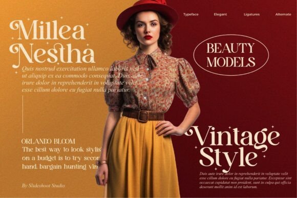 Avilla Mirabel Font PNG with transparent background - Preview 1