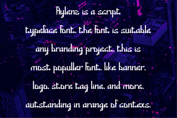 Aylenz Font - Preview 3