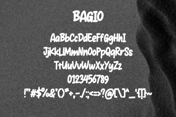 Bagio Font - Preview 1