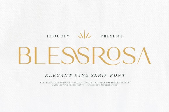Blessrosa Font - Preview 1
