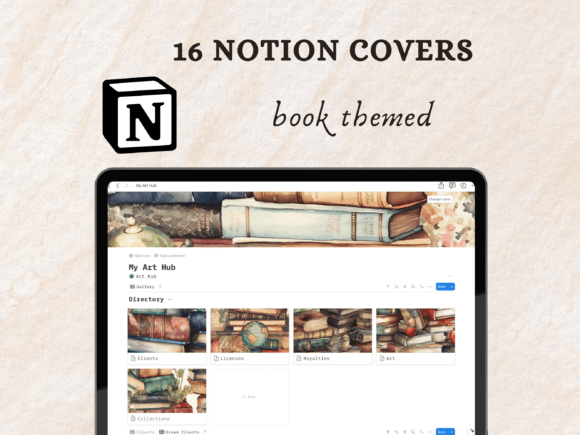 Book Themed Notion Covers