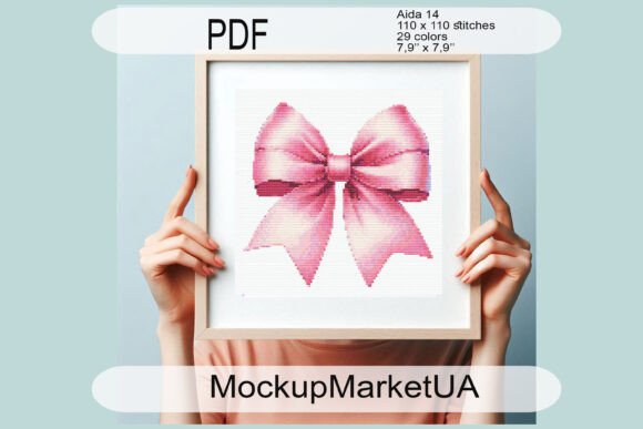 Bow Accessory Cross Stitch Embroidery