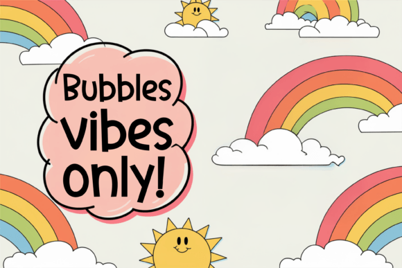 Bubble Blast Font - Preview 2
