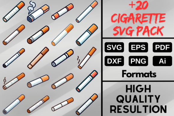 cigarette pdf 33 Cigarette Svg Designs & Graphics