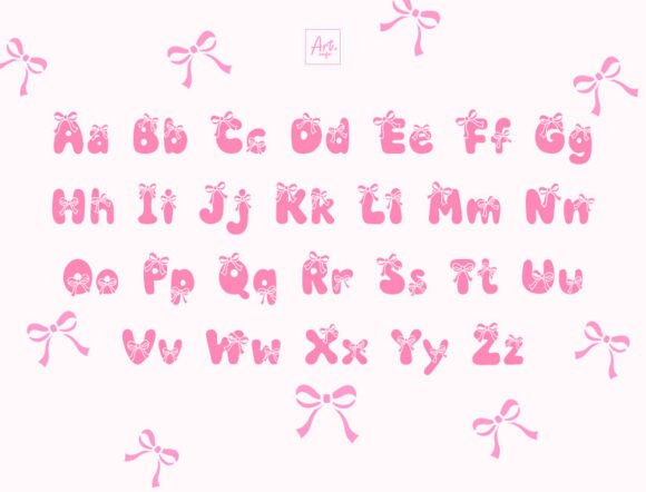 Coquette Bow Font - Preview 1
