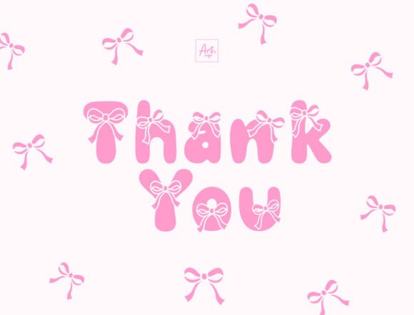Coquette Bow Font - Preview 3