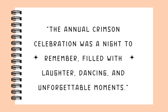 Crimson Celebration Font - Preview 1