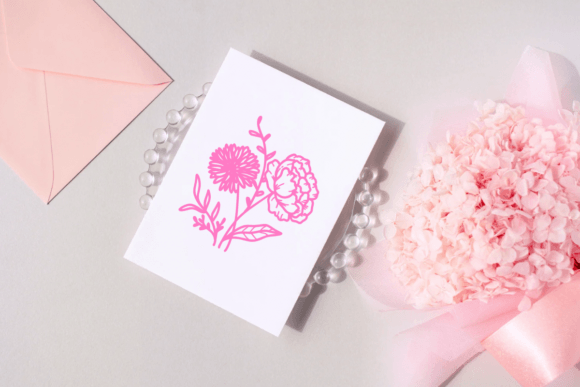 Cute Spring Flowers Font PNG with transparent background - Preview 4