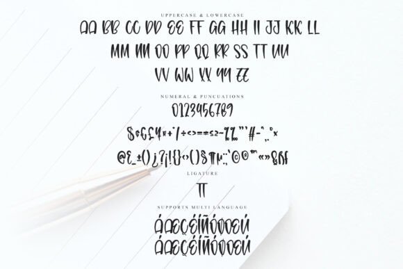 Digital Highland Font PNG with transparent background - Preview 5