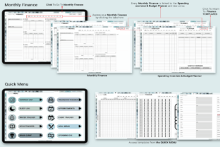 Digital Planner Blue 2025 2026 2027 & Undated Graphic by Plamarplanners ...