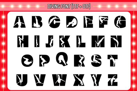 Diving Font - Preview 1