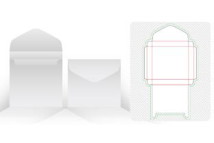 Envelope Square Model Packaging Die Cut Graphic by Djoe N Reiz ...