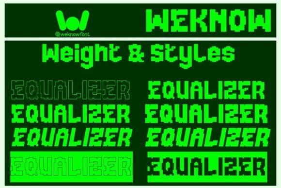 Equalizer Font - Preview 4