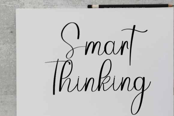Everythink Signature Font PNG with transparent background - Preview 3