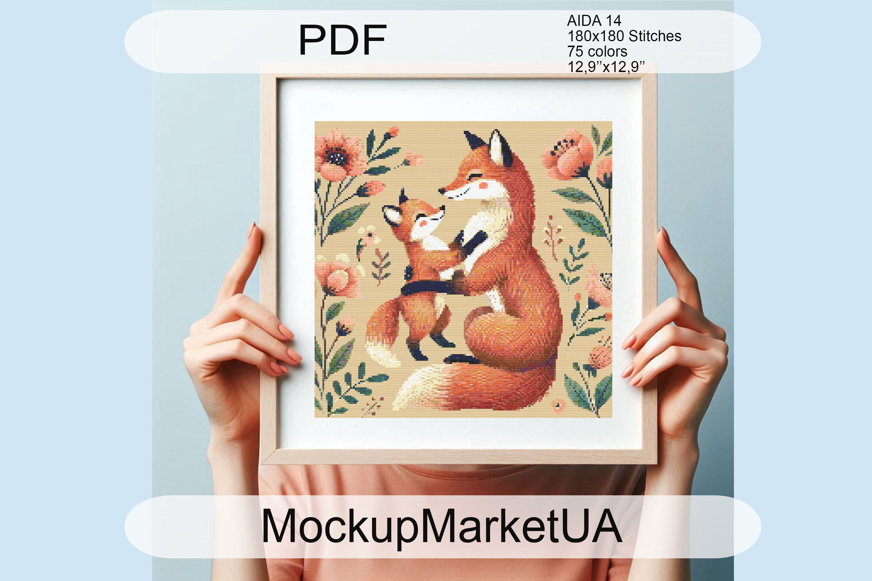 Fox Animals Cross Stitch Patterns PDF
