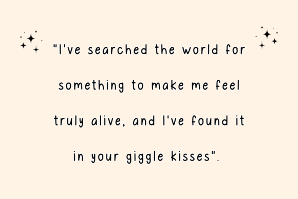 Giggle Kisses Font - Preview 1