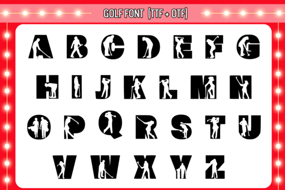 Golf Font - Preview 1