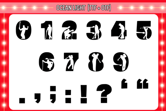 Golf Font - Preview 2
