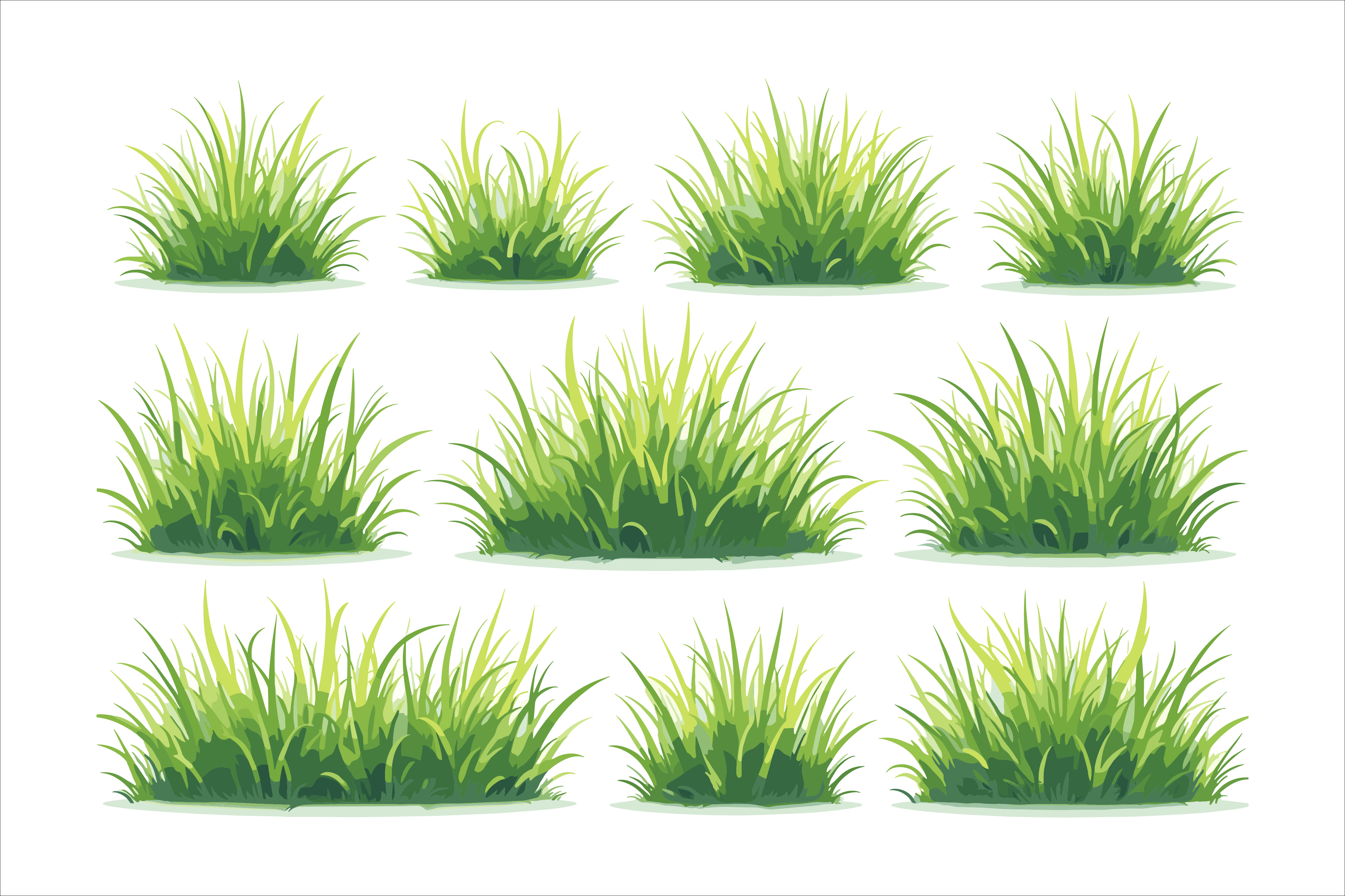 Grass Bundle Vector Art Graphic by RVECT · Creative Fabrica