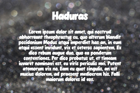 Haduras Font - Preview 2