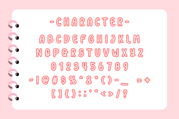 Heart Woven Font - Preview 1