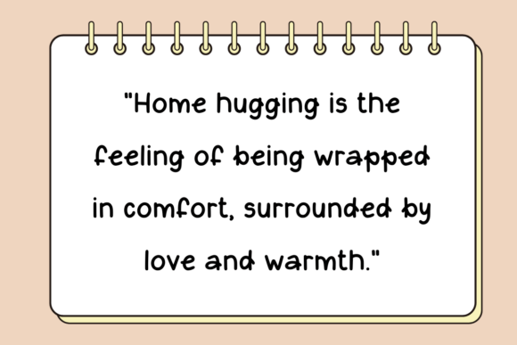 Home Hugging Font PNG with transparent background - Preview 1