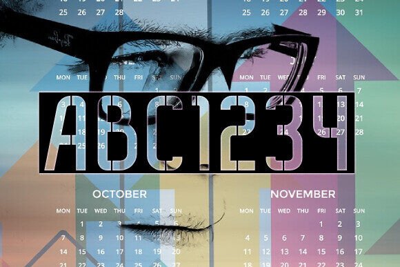 Hour and Date Font - Preview 1