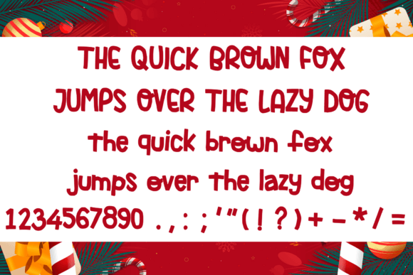 Jolly Merry Font PNG with transparent background - Preview 3