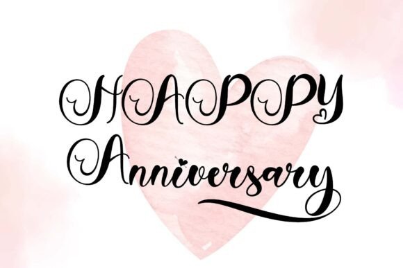 Katarina Valentine Font PNG with transparent background - Preview 3