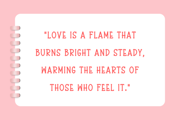 Love Flame Font PNG with transparent background - Preview 1