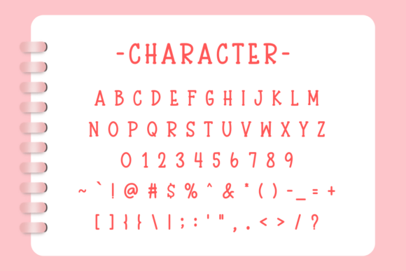 Love Flame Font PNG with transparent background - Preview 2