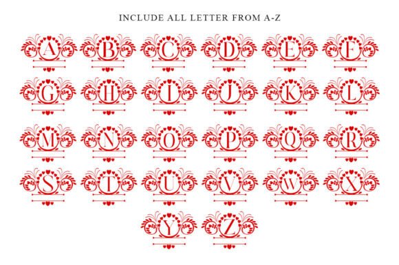 Melina Monogram Font font preview - 1