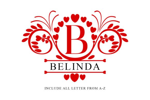 Melina Monogram Font font preview - 3